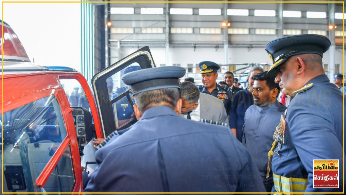 அமெரிக்கா வழங்கிய 10 உலங்குவானூர்திகள் வான்படையிடம் உத்தியோகபூர்வமாக ஒப்படைப்பு