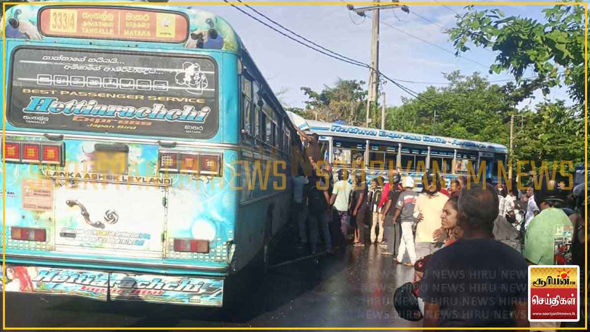 தங்கல்ல பேருந்து விபத்து - 40க்கும் மேற்பட்டோர் காயம்