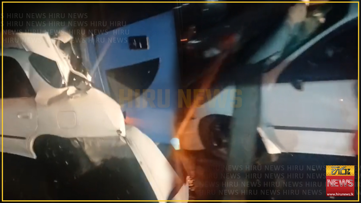 දක්ෂිණ අධිවේගී මාර්ගයේ වාහන 5ක් එකිනෙක ගැටී අනතුරක්