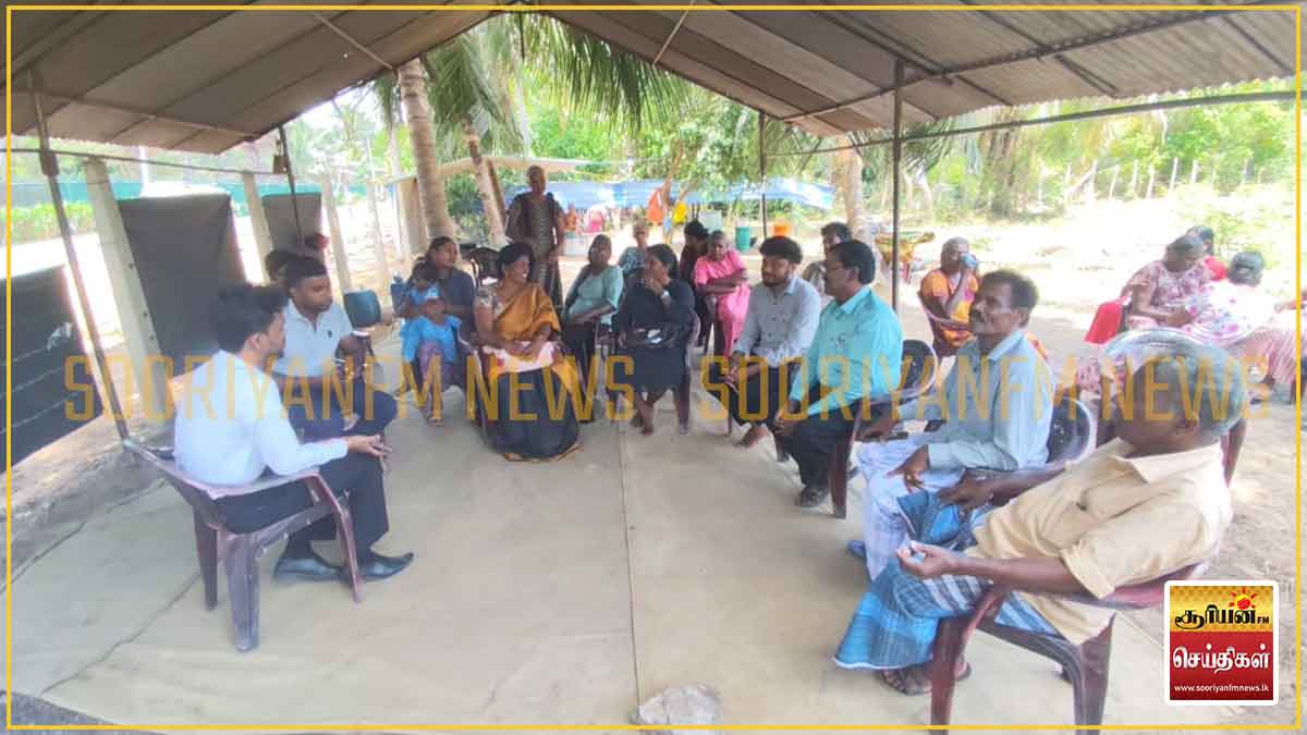 முல்லைத்தீவில் பூர்வீகக் காணிகளை விடுவிக்க வலியுறுத்தி ஆரம்பிக்கப்பட்ட போராட்டம் இன்றும் தொடர்கிறது
