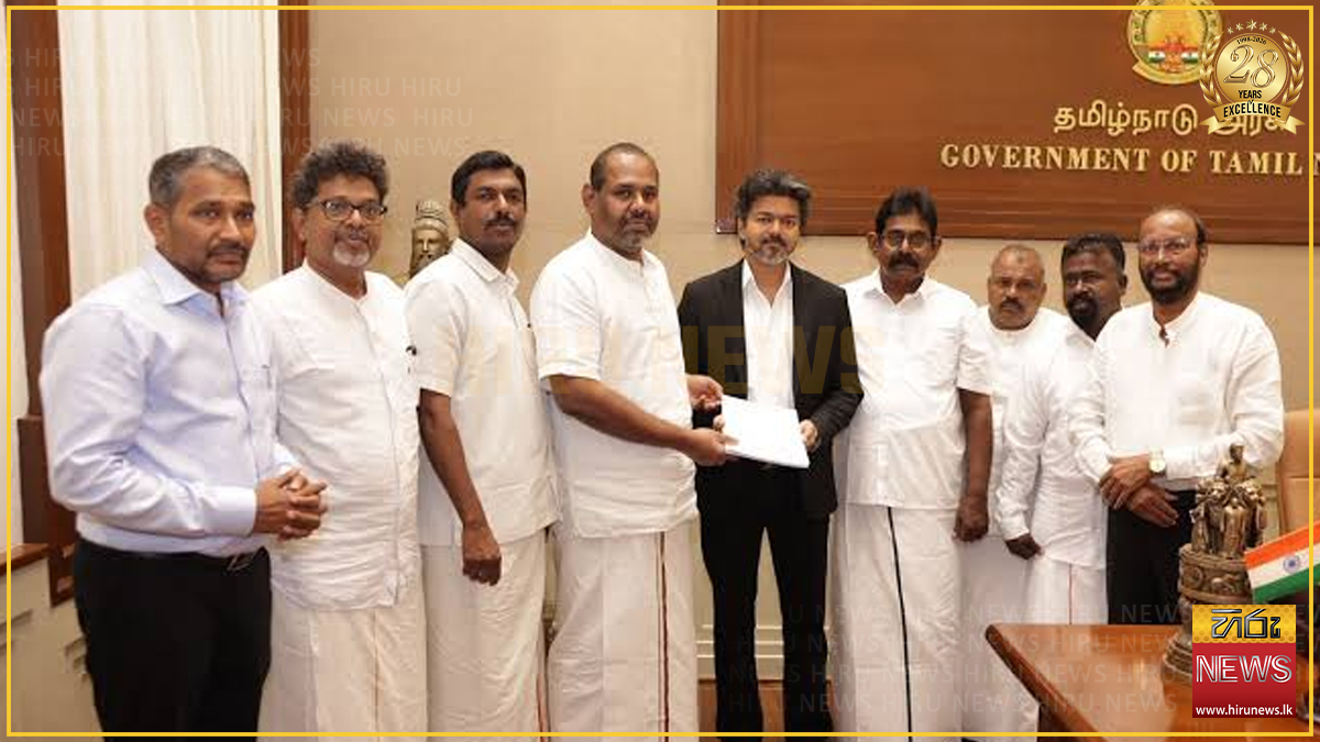 තමිල්නාඩු මහ ඇමති විජේ සහ මෙරට දෙමළ දේශපාලන නියෝජිතයින් අතර හමුවක්