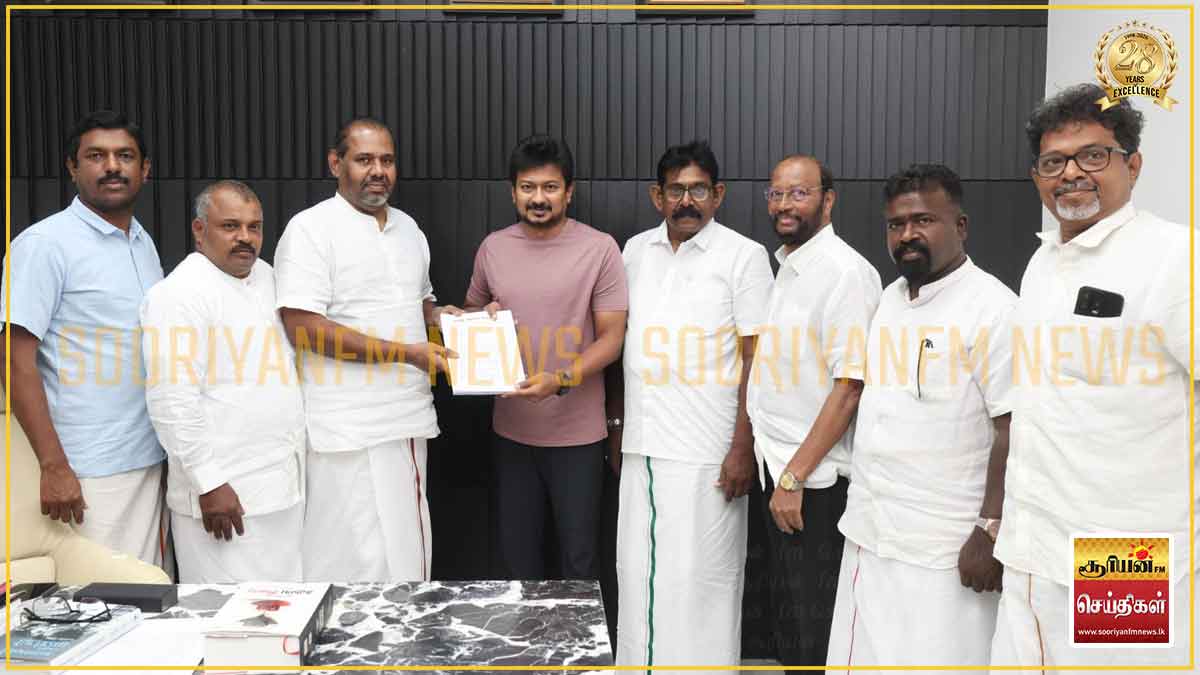 தமிழக எதிர்க்கட்சித் தலைவர் உதயநிதி ஸ்டாலினை சந்தித்த தமிழ் தேசிய பேரவையினர்