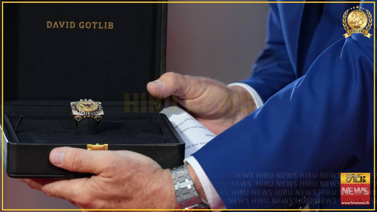 Belgian diamond group gifts Trump a lavish ring