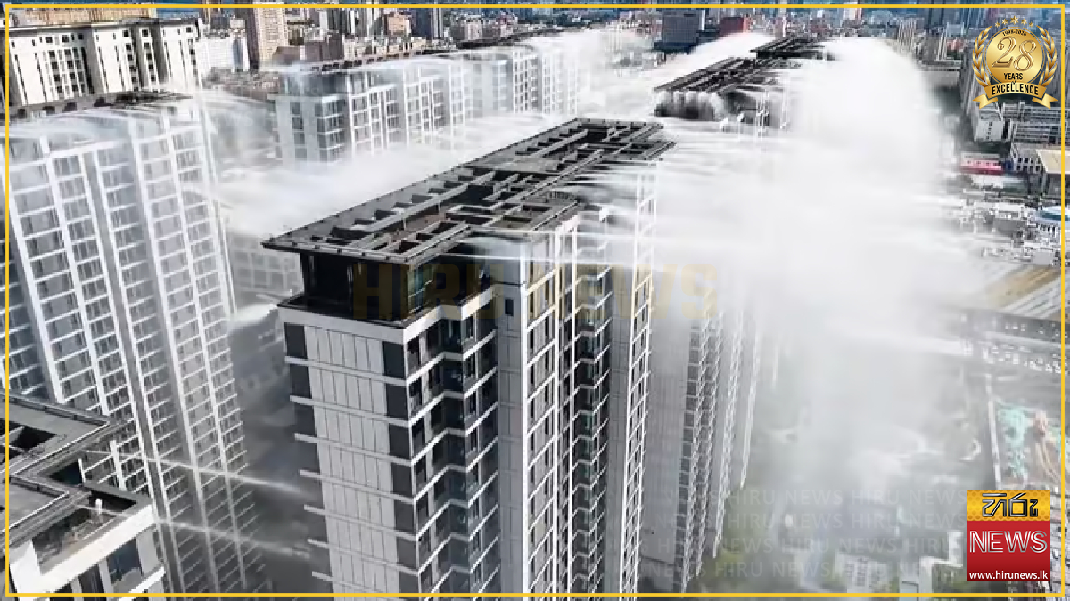 Viral “rooftop rain” cooling method launched in Chinese cities
