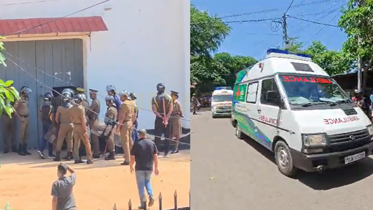 මීගමුව බන්ධනාගාරයේ ගැටුමෙන් නිලධාරීන් සහ රැඳවියන් ඇතුළු 8ක් මරුට - 40කට වැඩි පිරිසකට තුවාල