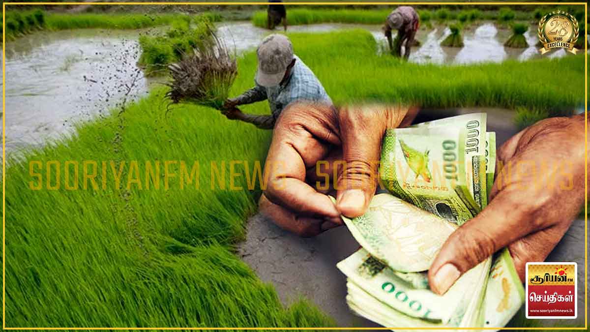 'டிட்வா' சூறாவளியால் பாதிக்கப்பட்ட விவசாயிகளுக்கு 12,341 மில்லியன் ரூபா இழப்பீடு