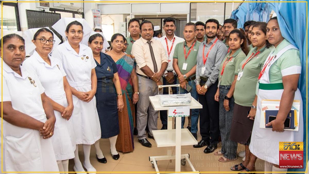 Brandix supports Mirigama Base Hospital with lifesaving ECG machine 