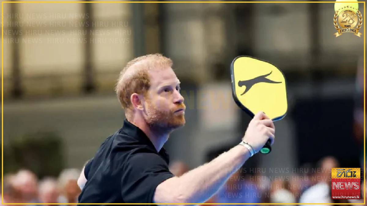 Prince Harry plays pickleball at Invictus Games event