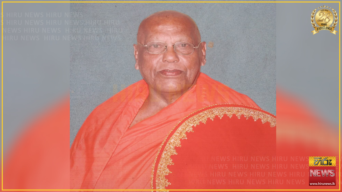 කොත්මලේ ප්‍රධාන අධිකරණ සංඝනායක නියංගම්දොර පඤ්ඤානන්ද හිමි අපවත් වෙති