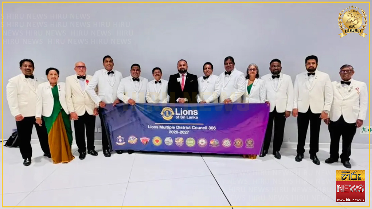 New leadership takes charge at Lions Multiple District 306, Sri Lanka