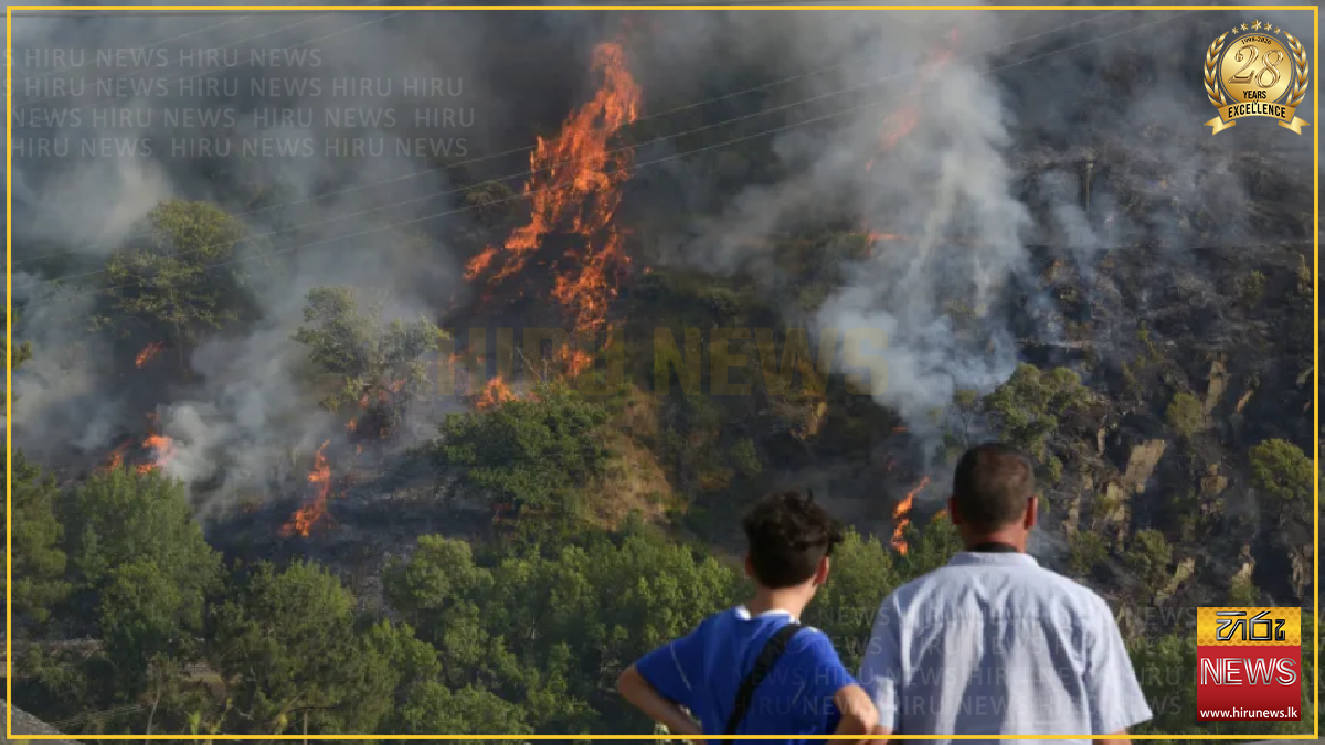 Huge forest fire breaks out south of Paris