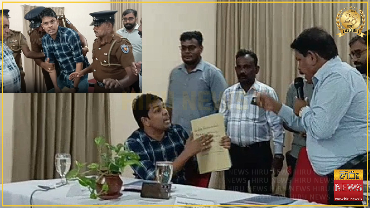 කිලිනොච්චි සම්බන්ධීකරණ කමිටු රැස්වීම උණුසුම් වෙයි: මන්ත්‍රී අර්චුනාගේ චෝදනා හමුවේ රැස්වීම අතරමග නවතී