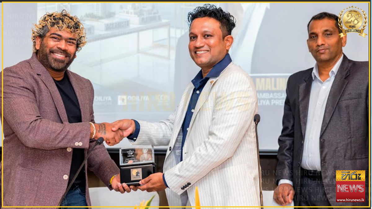 Lasith Malinga appointed Brand Ambassador for Odiliya Homes & Residencies
