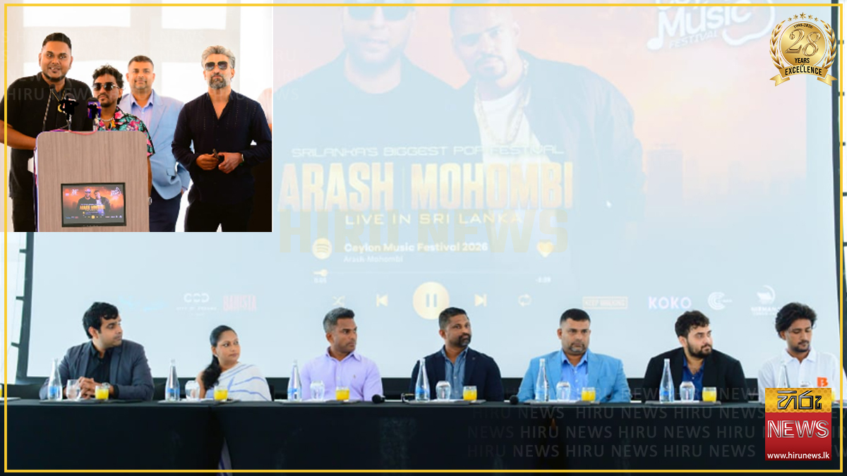 Multi-Platinum Artist Arash and Grammy Award-Winning Mohombi to headline Ceylon Music Festival