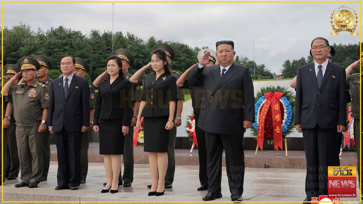 Kim Jong Un marks war anniversary with daughter