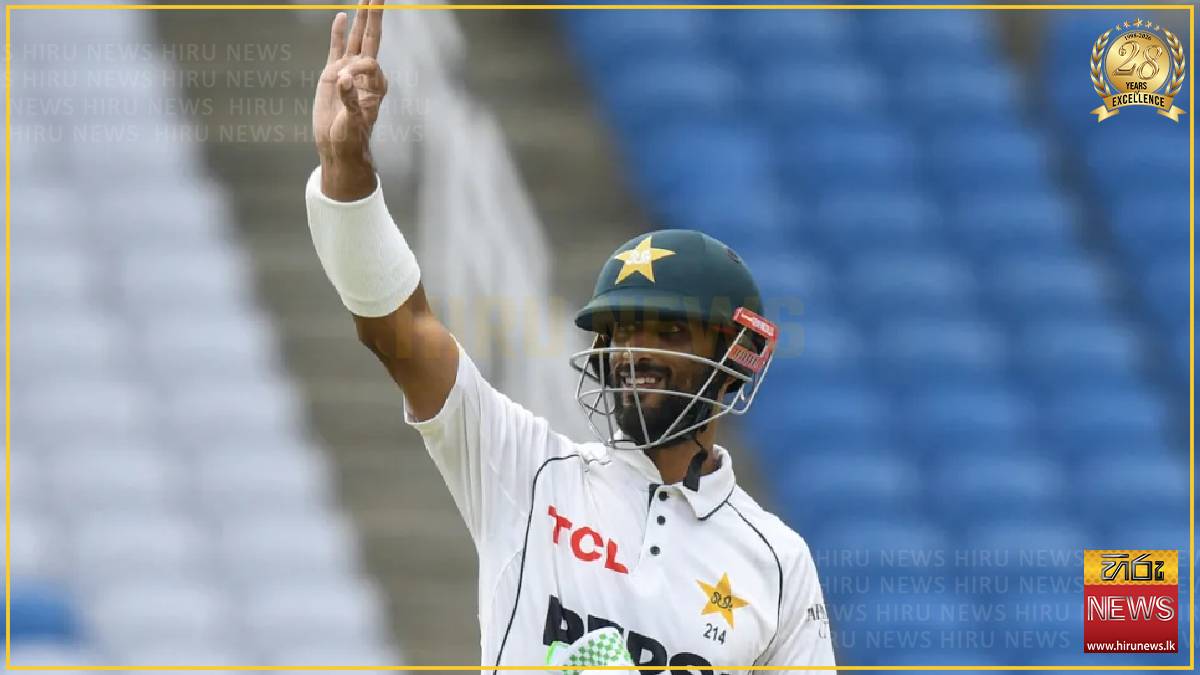 Finger injury puts Shan Masood in doubt for Pakistan's second innings