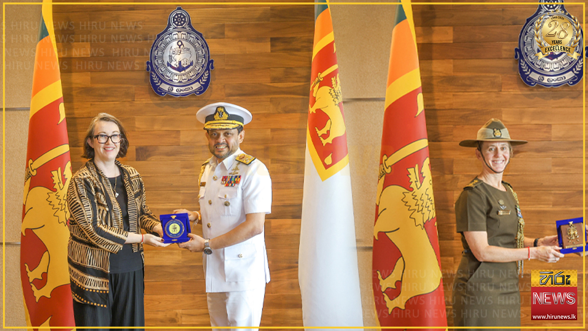 ඕස්ට්‍රේලියානු ආරක්ෂක දෙපාර්තමේන්තුවේ සහකාර ලේකම්වරිය නාවික හමුදාපති හමුවෙයි