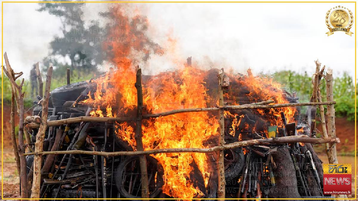 Nigeria destroys 2,819 seized illicit arms in security crackdown