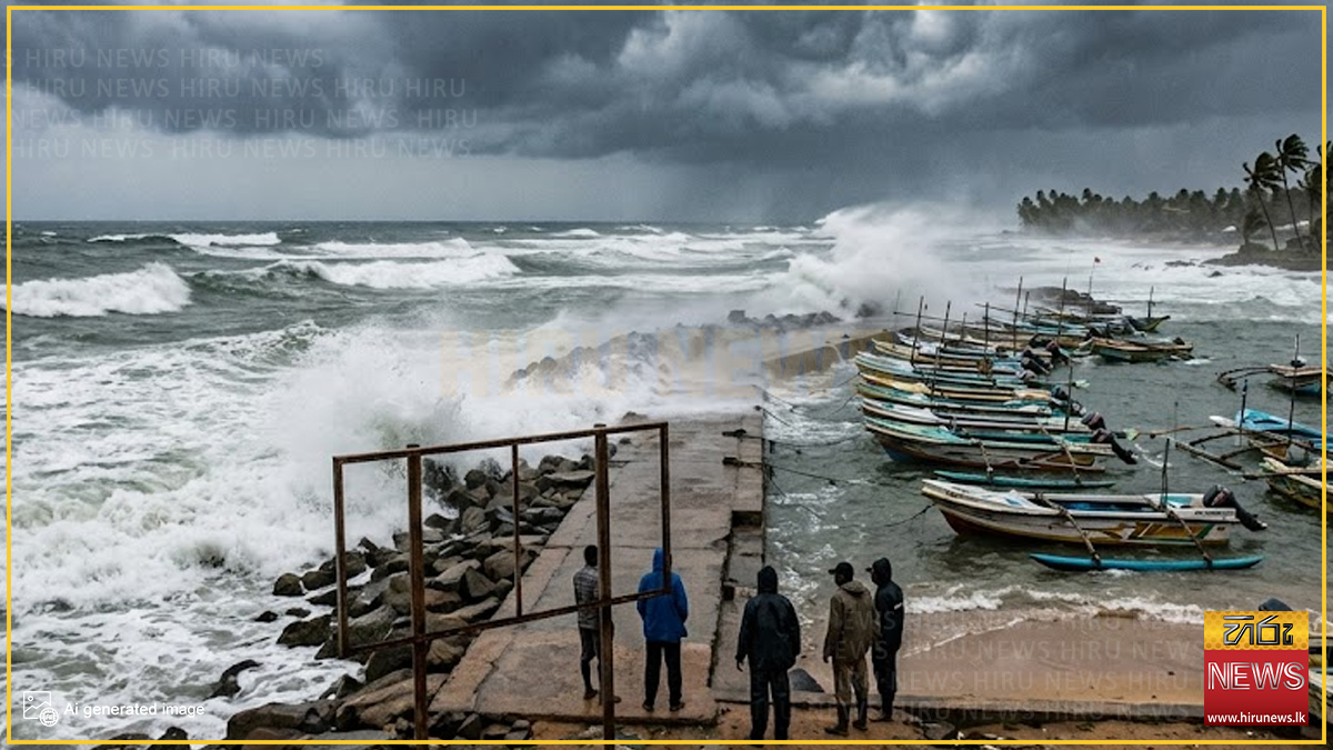 ගාල්ල සිට පොතුවිල් දක්වා මුහුදු ප්‍රදේශවලට දැඩි සුළං: නැවත දැනුම්දෙනතුරු යාත්‍රා නොකරන ලෙස ධීවරයන්ට උපදෙස්