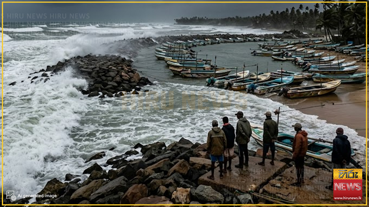 පුත්තලම සිට ගාල්ල දක්වා මුහුද රළු වෙයි : නැවත දැනුම්දෙනතුරු යාත්‍රා නොකරන ලෙස ධීවරයන්ට උපදෙස්