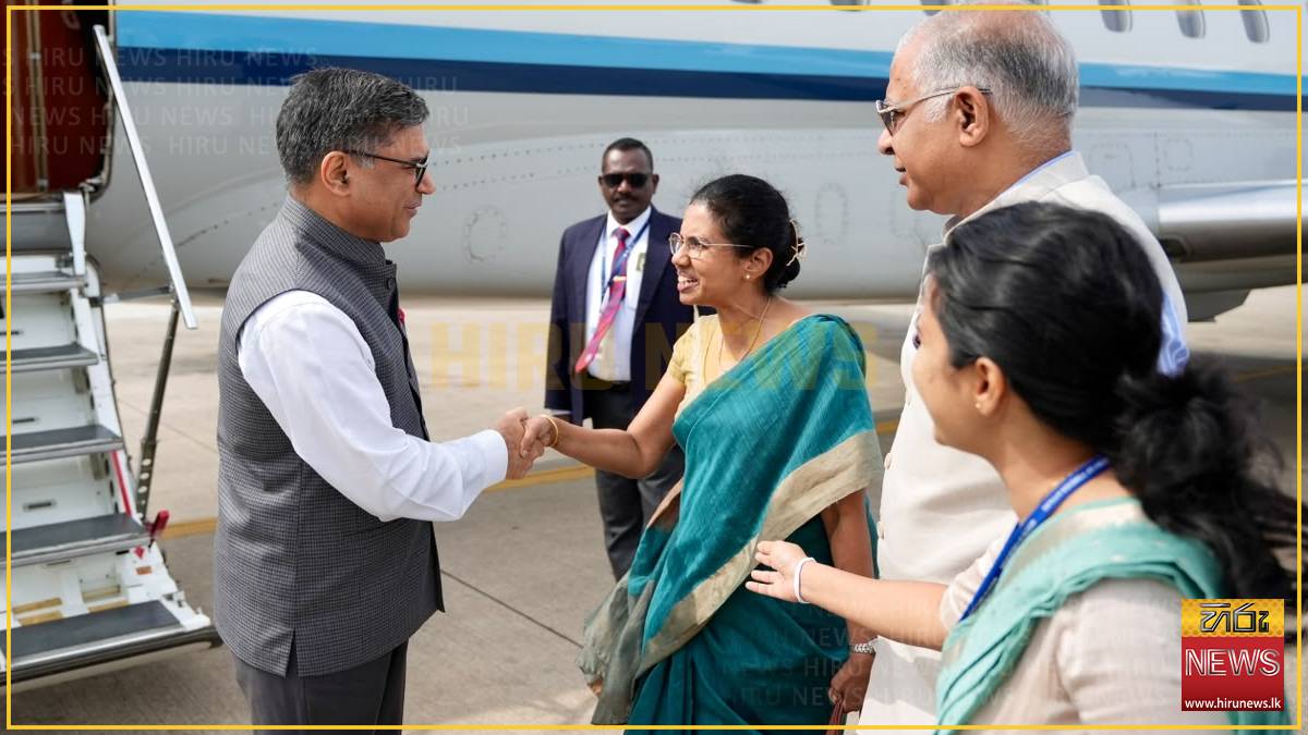 India Foreign Secretary arrives in Colombo for official visit