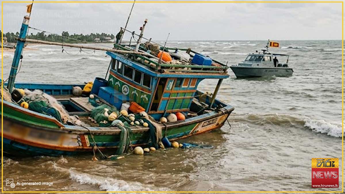 ඉන්දීය ධීවර යාත්‍රාවක් ඩෙල්ෆ් මුහුදේදී අනතුරකට ලක්වෙයි