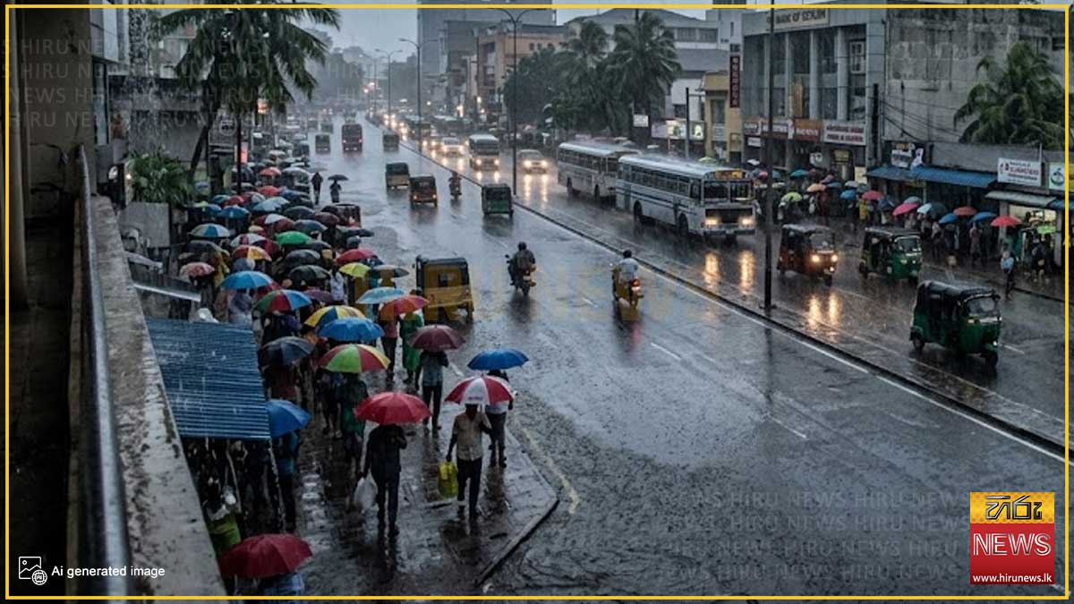 ප්‍රදේශ රැසකට හෙටත් මි. මී 100 ඉක්මවූ වැසි