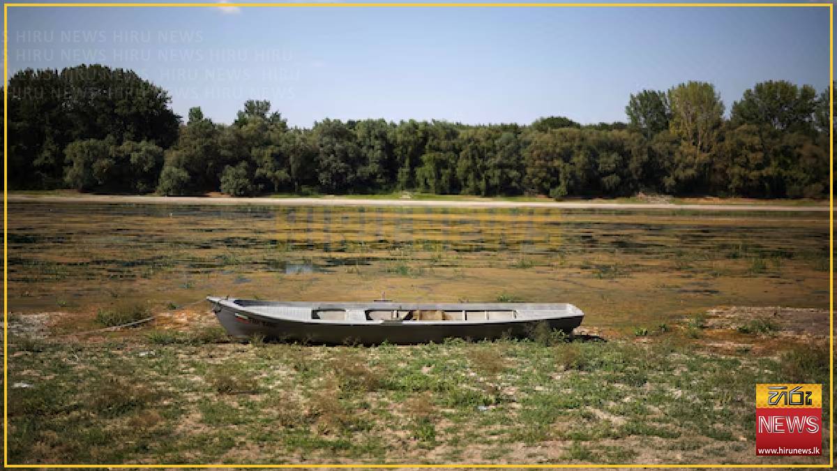 Low Danube water levels in Bulgaria expose Roman-era bridge