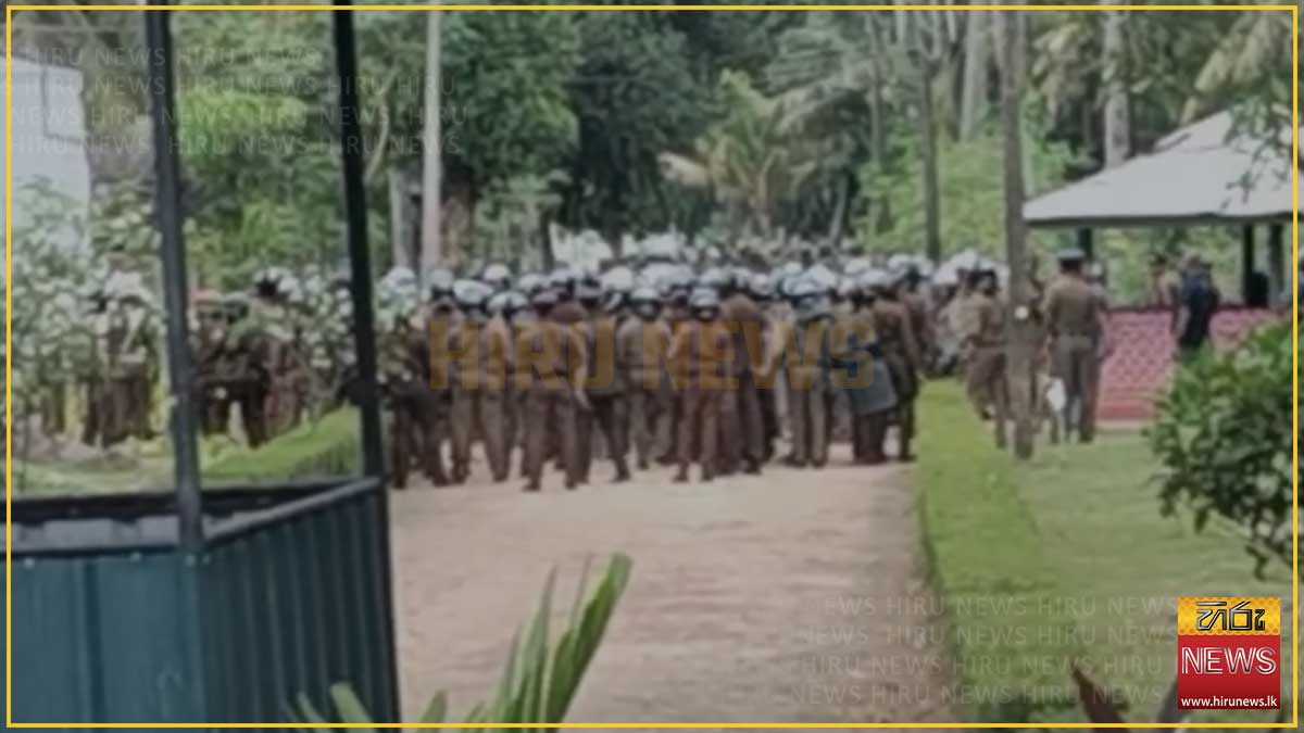 පල්ලන්සේන බන්ධනාගාරයේ නොසන්සුන්තාවය පාලනයට පොලිසියෙන් කඳුළු ගෑස්