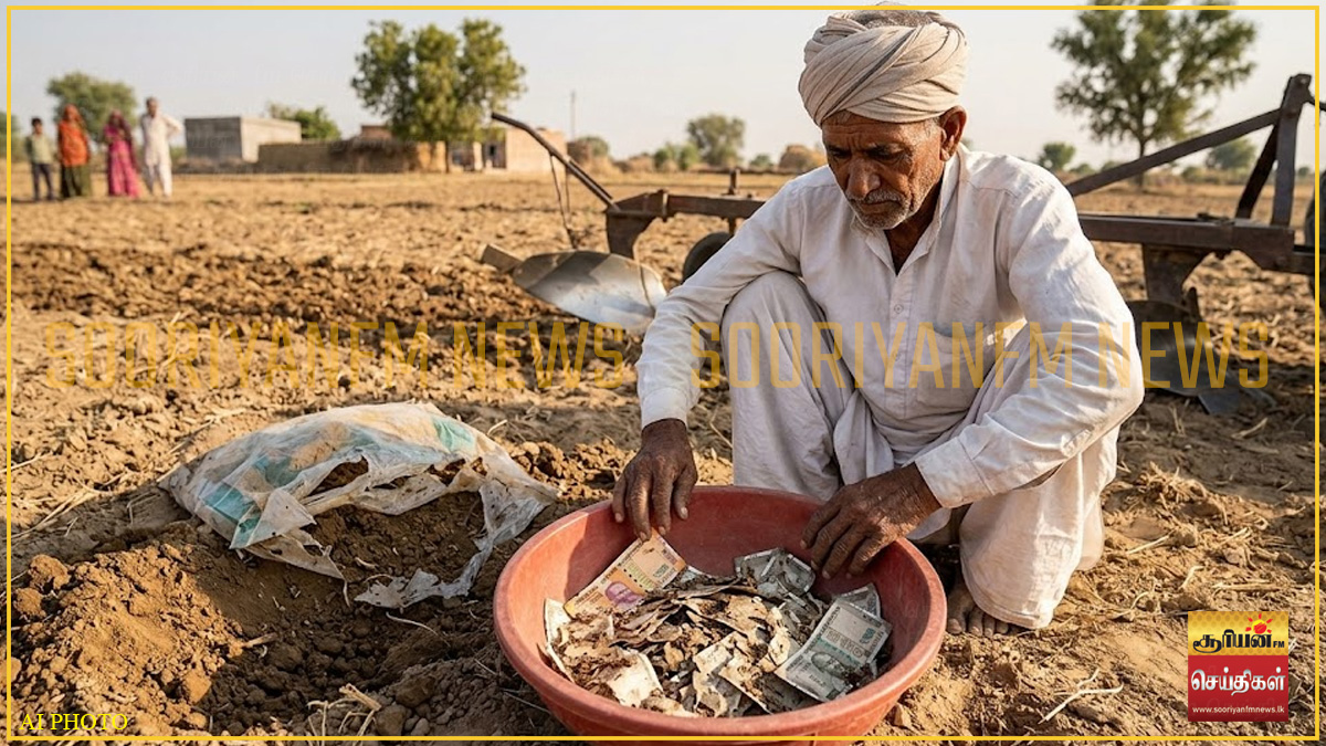 திருட்டுக்கு பயந்து புதைத்த ரூ.5 இலட்சம் பணத்தை அரித்த கறையான்கள்!