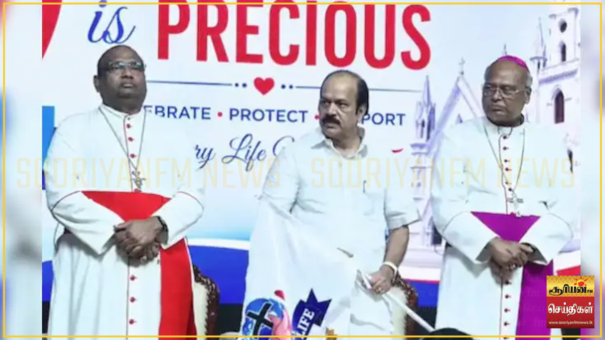 கருக்கலைப்புக்கு எதிரான பேரணியில் தமிழ்நாடு சபாநாயகர் பங்கேற்றமையால் சர்ச்சை!