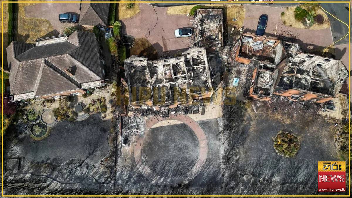 In town hit by wildfire, PM says UK must ‘face up to climate change’