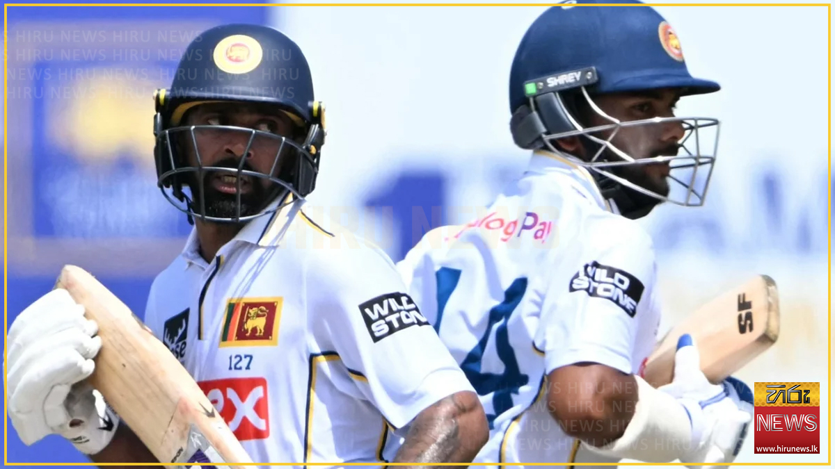 ඉන්දියාවට එරෙහි පළමු ටෙස්ට් තරගයේ ශ්‍රී ලංකා පළමු ඉනිම ලකුණු 284ට සීමා වෙයි