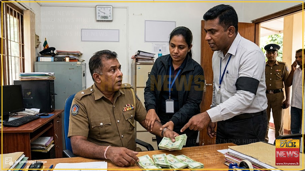 රු. 20,000ක අල්ලසක් ගත් පෙරිය නීලාවණී වැඩබලන OIC අල්ලස් කොමිසමට මාට්ටු