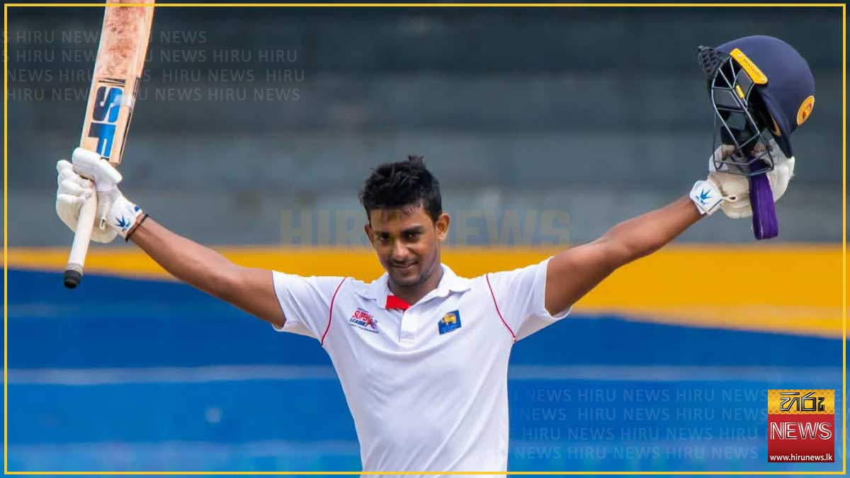 ඉන්දියාවට එරෙහි තරගයට චන්දිමාල් වෙනුවට පසිඳු සූරියබණ්ඩාර කැඳවයි