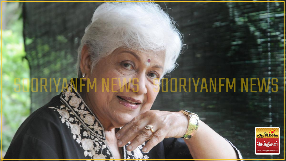பழம்பெரும் நடிகை சௌகார் ஜானகியின் உடல் இன்று பொதுமக்களின் அஞ்சலிக்காக வைப்பு