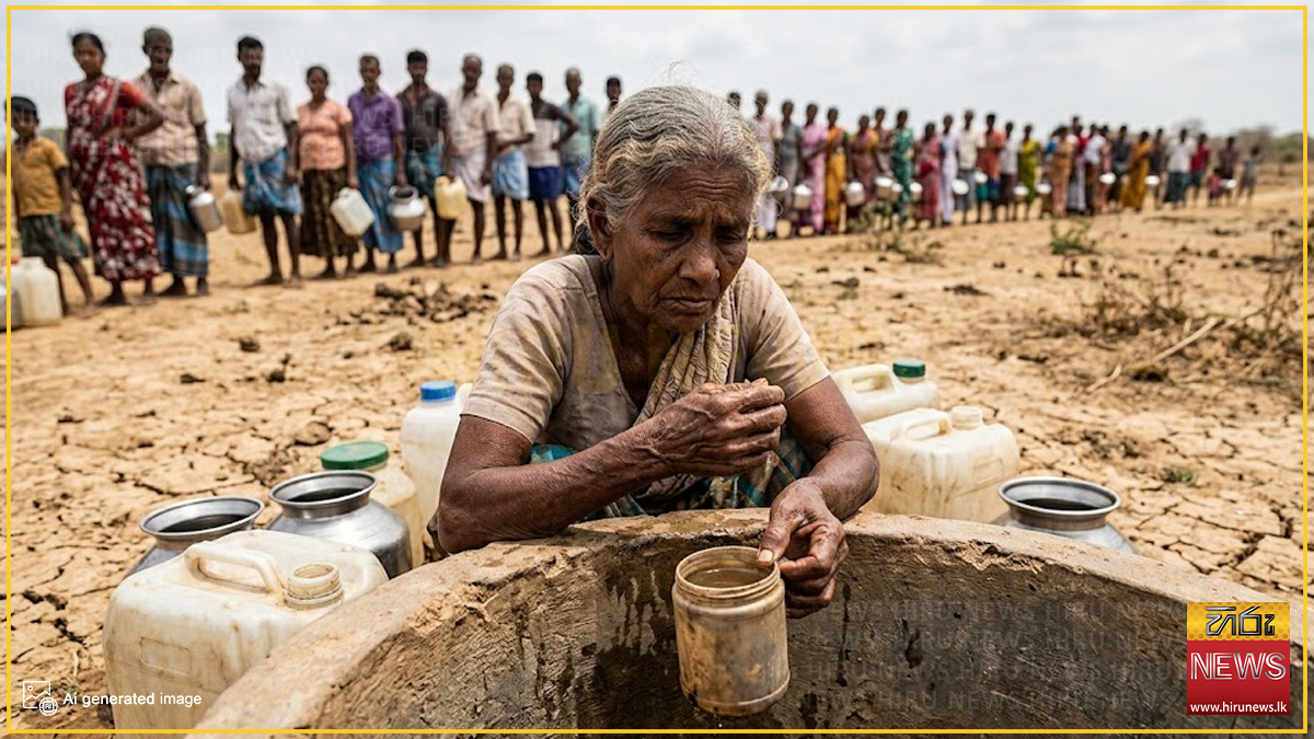 වියළි කාලගුණයෙන් 81,000කට බොන්න වතුර නැහැ