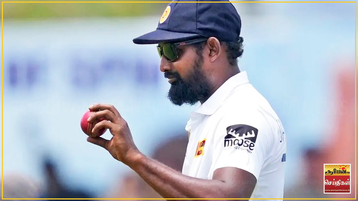 ஆட்டமிழந்த பின்னர் எல்லைக் கயிற்றை தாக்கிய இலங்கை வீரர்: பிரபாத் ஜெயசூரியாவுக்கு ஐசிசி நடவடிக்கை!