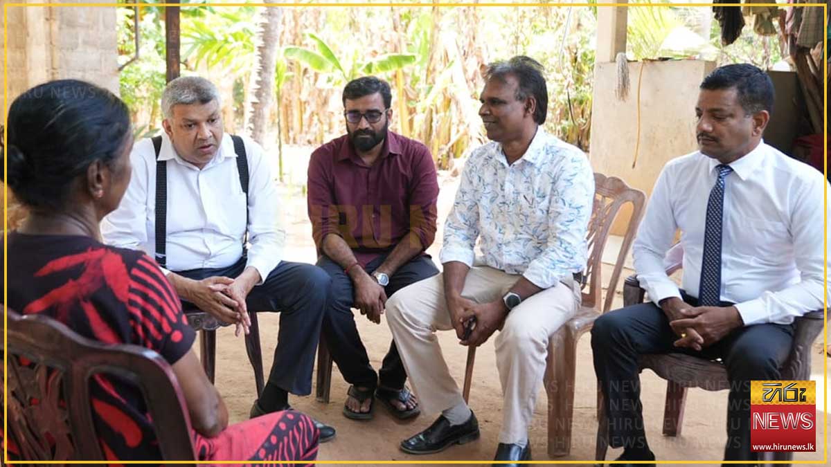 අතුරුදන් වූවන්ගේ පවුල්වලට සහන දීමට අධිකරණ ඇමති ගෙදරටම
