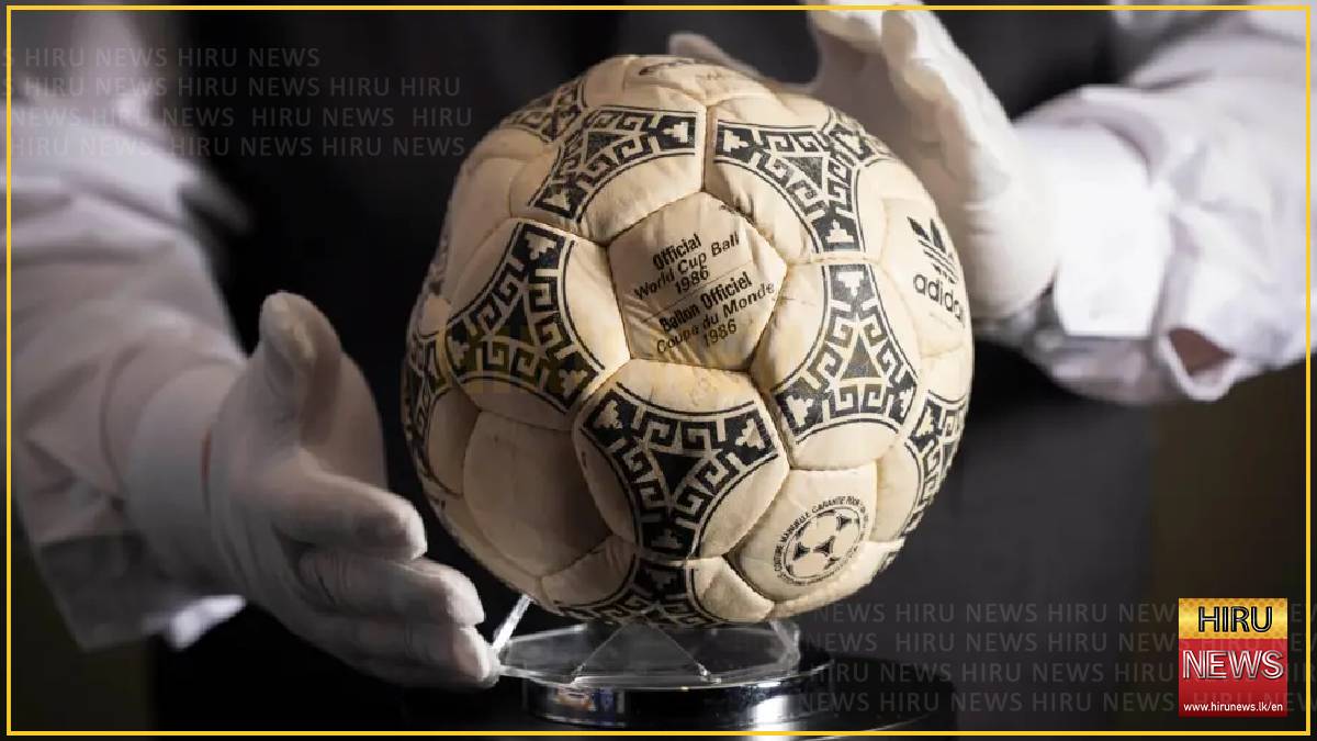 Maradona’s ‘hand of God’ ball sells for £2.5m