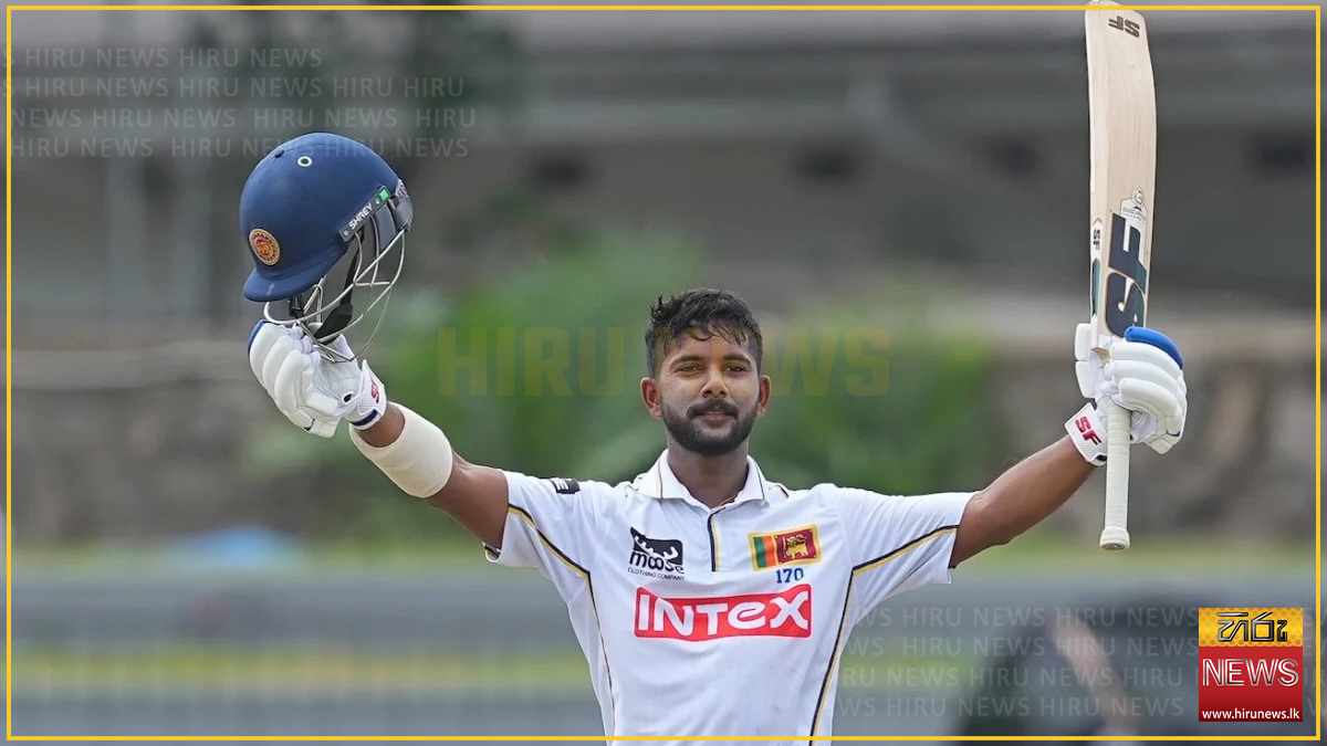 සොනාල් දිනූෂගෙන් වාර්තාගත ටෙස්ට් පිතිහරඹයක්