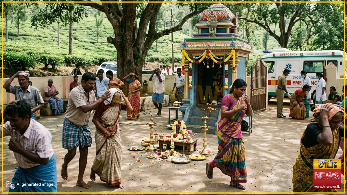 මුනියාණ්ඩි කෝවිල් පූජාව මැද බඹර ප්‍රහාරයක් - 10 ක් රෝහලට