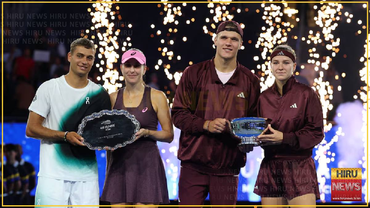 Muchova and Mensik win US Open mixed doubles title