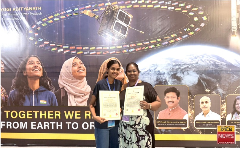 Dr. Sulochana Segera and student Seneesa represent SL at historic ShakthiSAT milestone