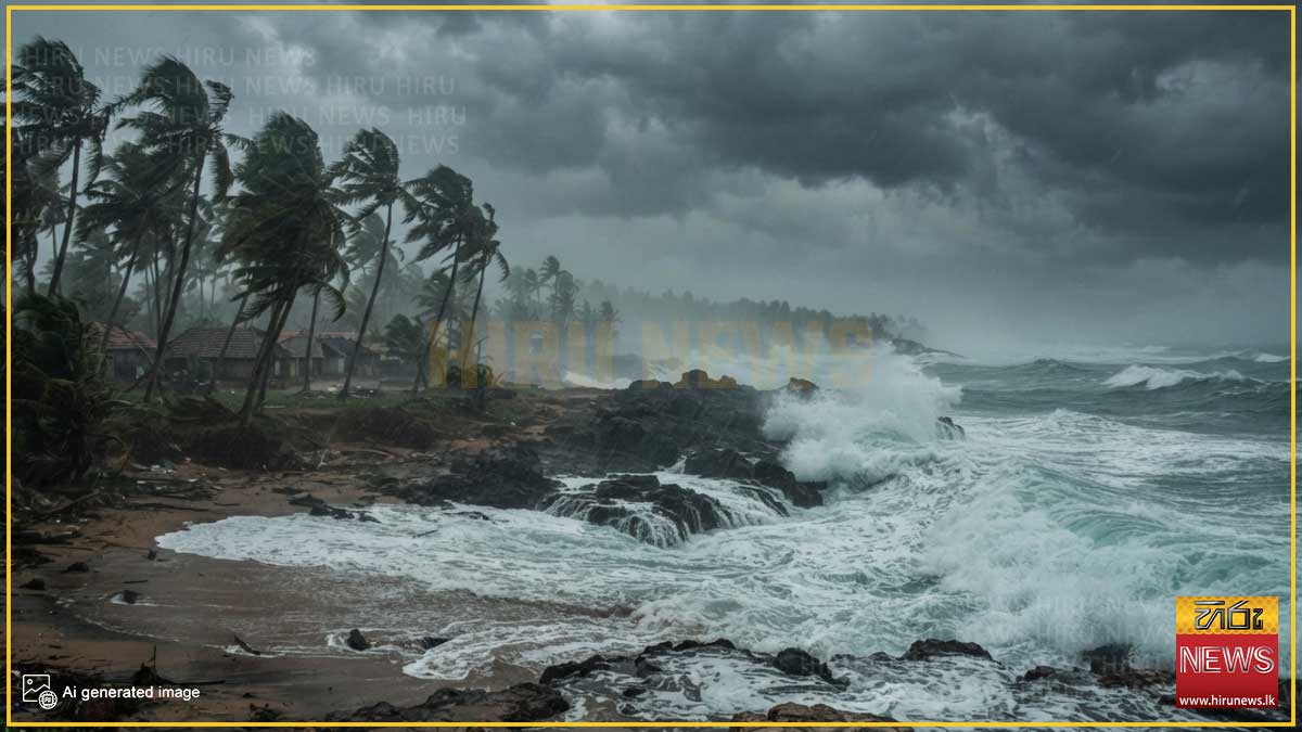 තද සුළං සහ රළු මුහුද පිළිබඳ අවවාදාත්මක නිවේදනයක්
