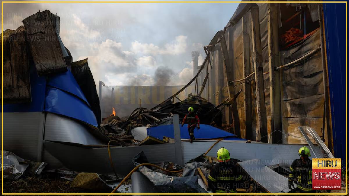 Smoke rises in central Kyiv after Russian drone attack