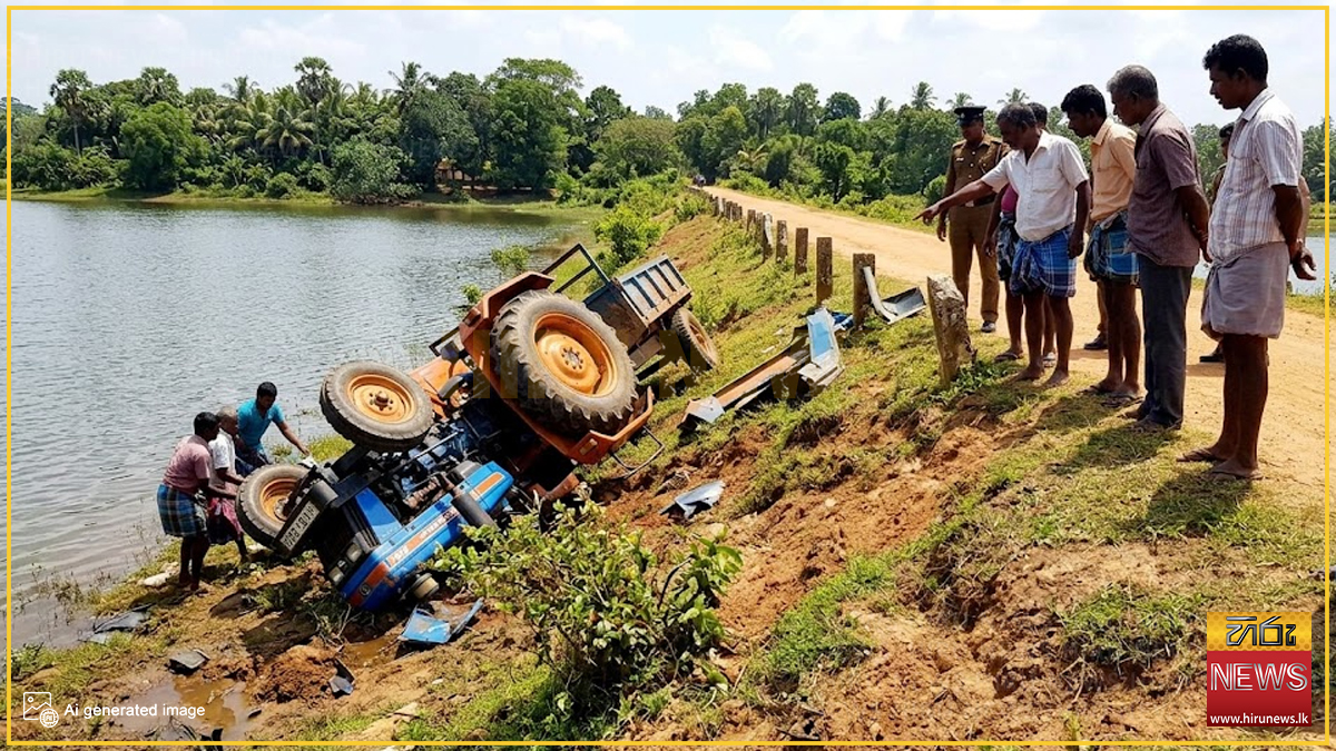 රඹවල වැව් බැම්මේ බිහිසුණු අනතුරක්: තරුණයෙක් මරුට