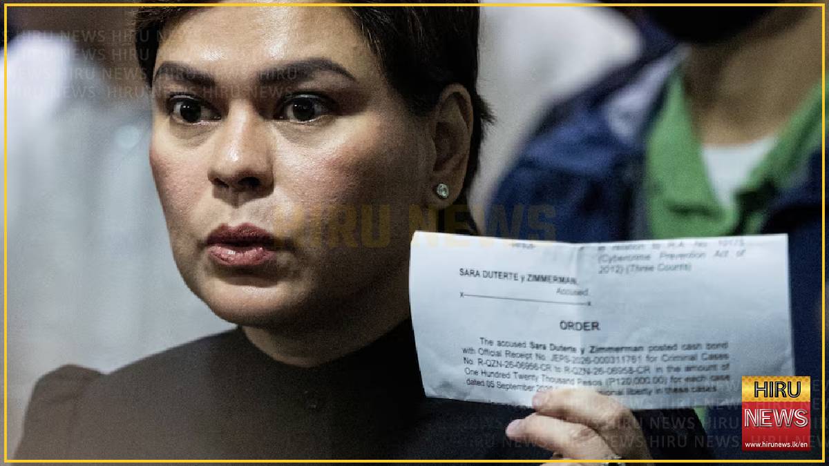 Philippine Vice President Sara Duterte posts bail after arrest order