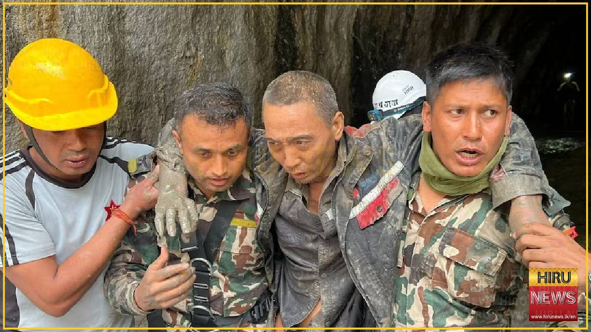 Third survivor rescued from submerged Nepal tunnel