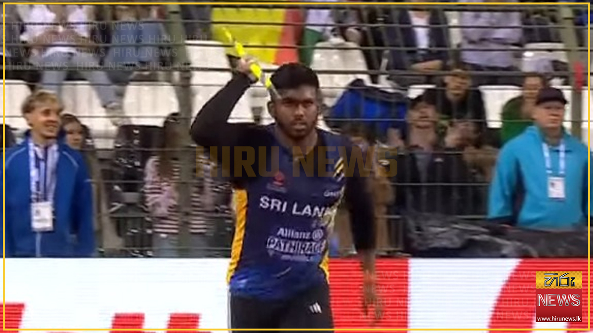 හෙල්ල විසිකිරීමේ ඩයමන්ඩ් ලීග් කිරුළ රුමේෂ් තරංගට : දක්ෂතාවය මීටර් 89.04